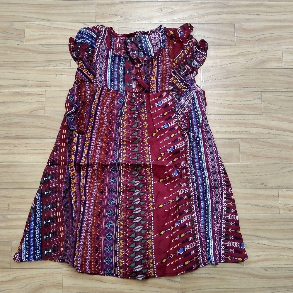 boho long flowy top